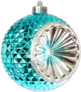 Aqua Christmas ornament